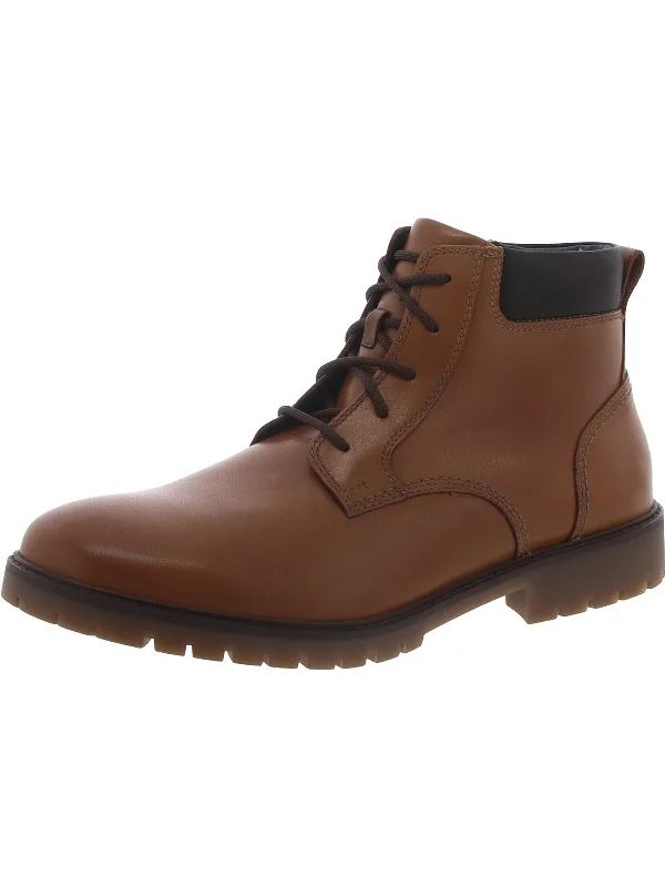 BK Patterson Boys Leather Mid-Calf Combat & Lace-up Boots