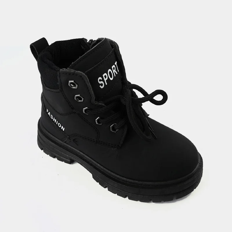 Boys Boots MD06-BLACK