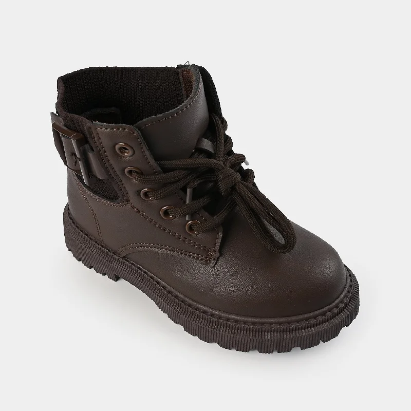 Boys Boots WS-002-COFFEE