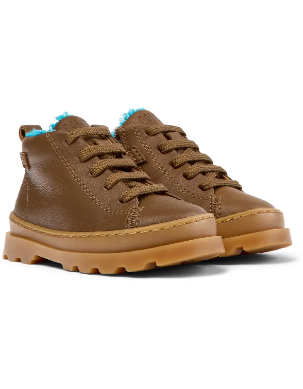 Camper Kids Boots | Lace Up Brutus | Brown