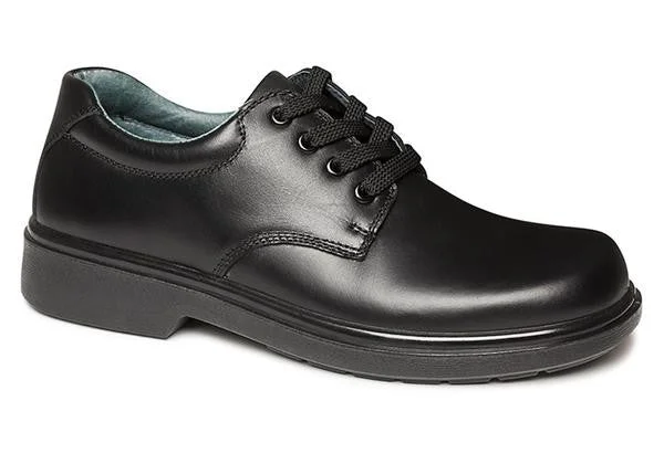 Clarks Daytona Youth Black Leather School Shoes