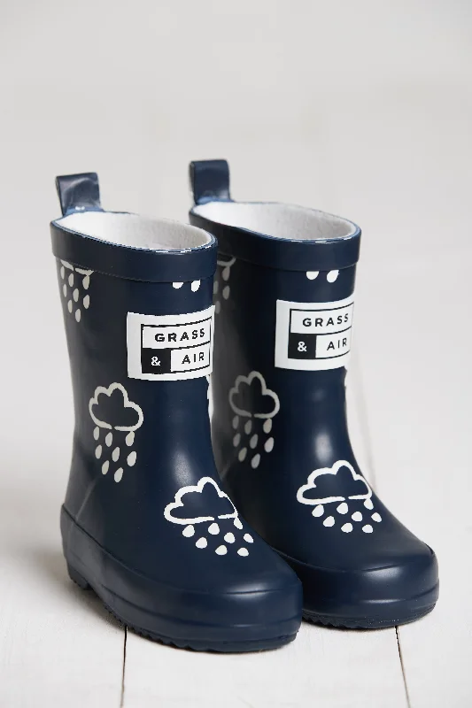 Grass & Air Wellies | Colour Changing | Navy