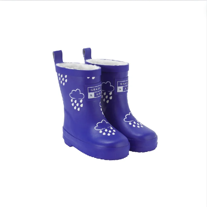 Grass & Air Teddy Wellies | Colour Changing | Ink Blue