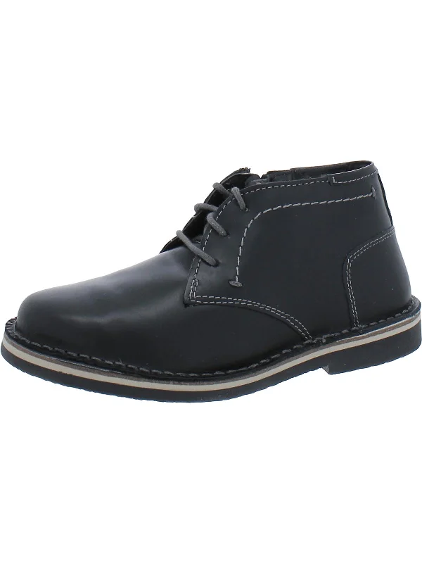 Harkeen Boys Leather Oxford Ankle Boots