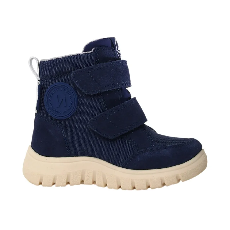 Naturino Boy's (Sizes 35-36) Geminae 3 VL Waterproof Navy Suede/Fabric