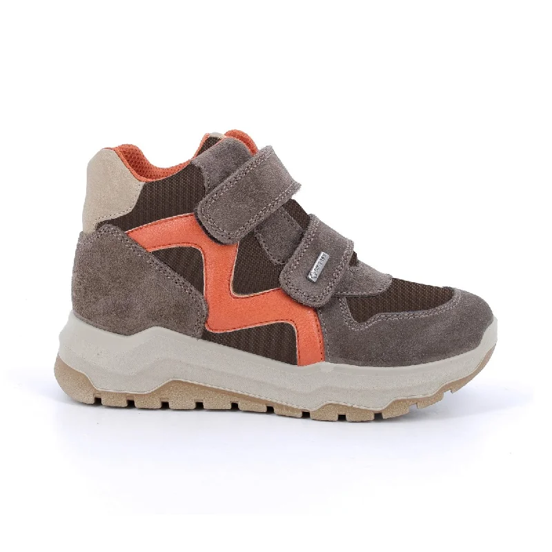 Primigi Boy's (Sizes 31-35) 6888800 Orange Patent/Grey Suede/Brown Fabric Gore-Tex