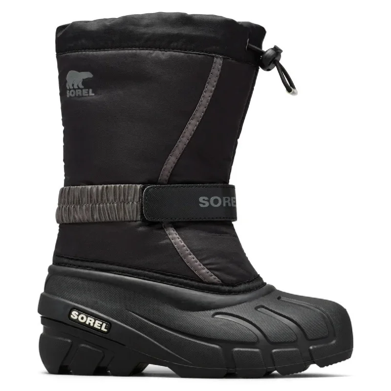 Sorel Kid's Flurry Black/City Grey Waterproof