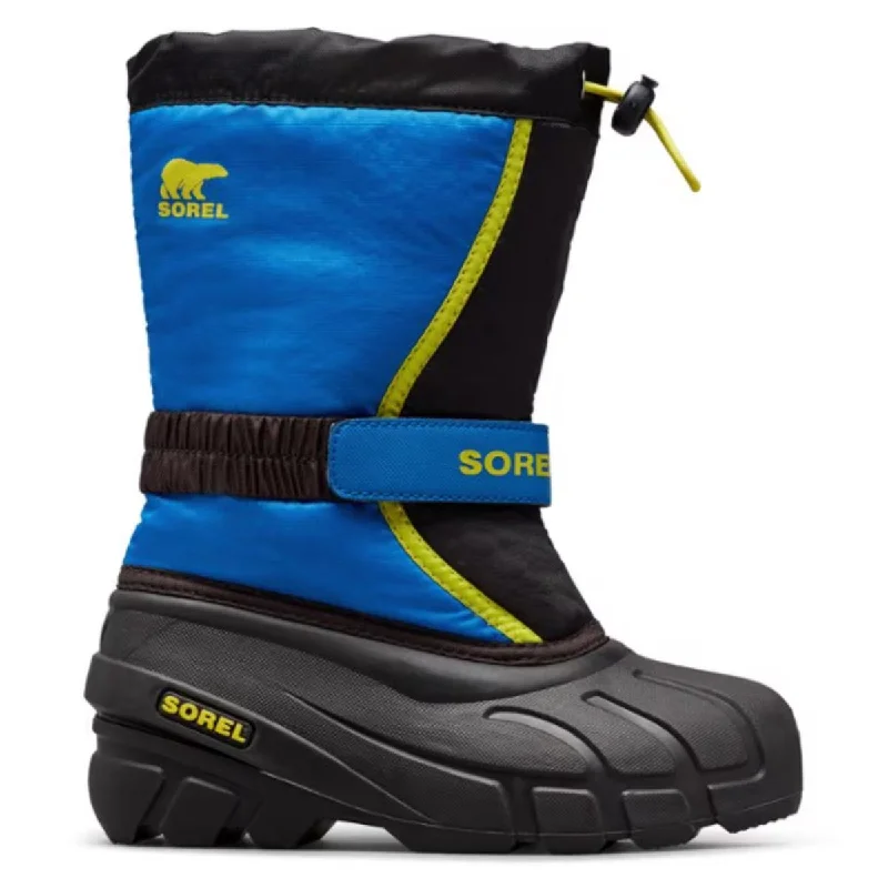 Sorel Kid's Flurry Black/Super Blue Waterproof