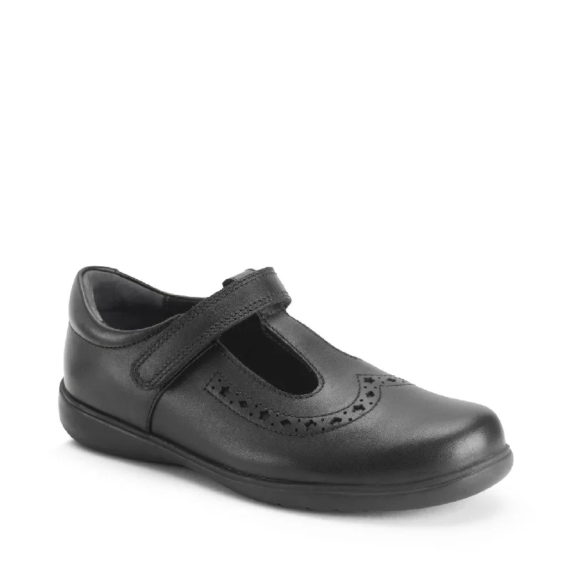 Start-Rite: Hope T-Bar School Shoes - Black Leather