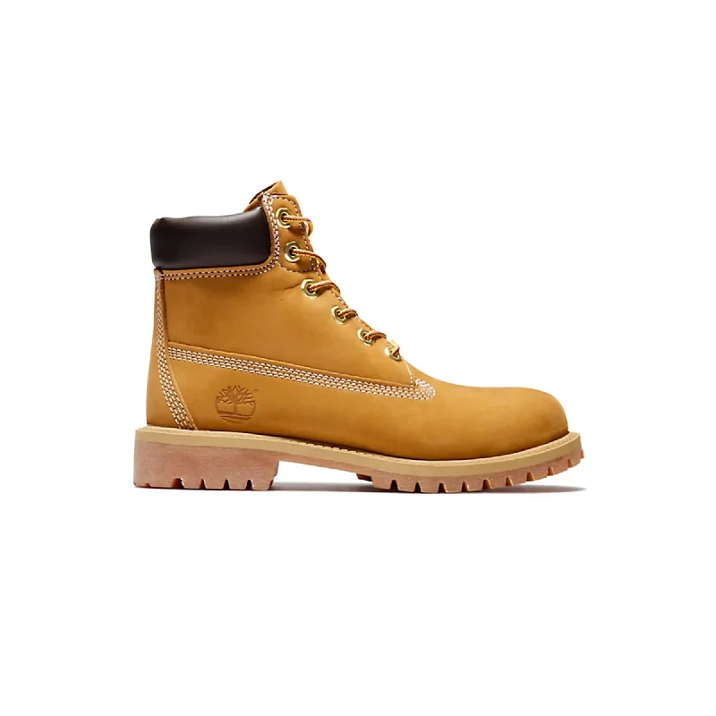 Timberland Premium 6 Inch Waterproof Boot Wheat Nubuck  TB-012709-713 Pre-School