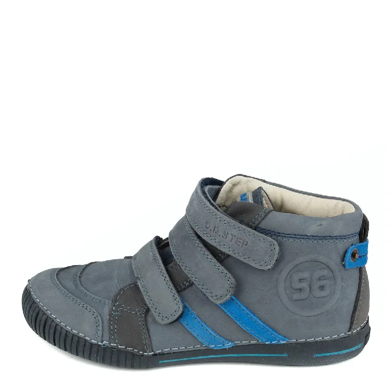 D.D. Step Big Kid Boy High-Top Shoes - Supportive Leather From Europe Kids Orthopedic