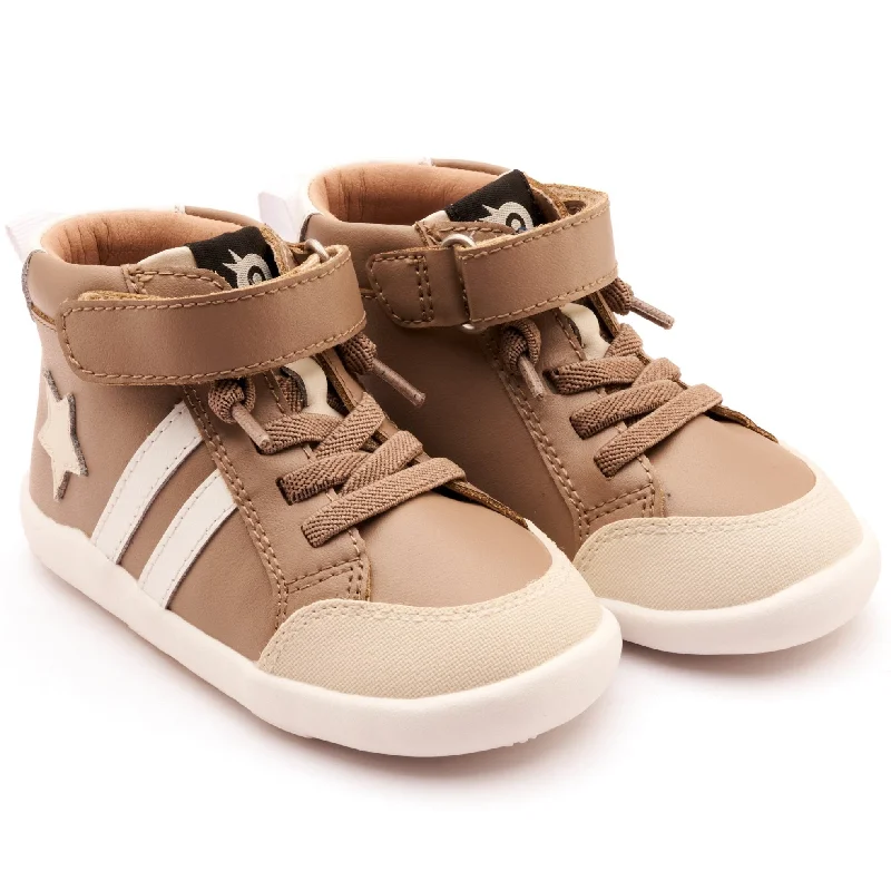 Old Soles Boy's and Girl's Boss Ground Casual Shoes - Taupe / Sporco / Snow