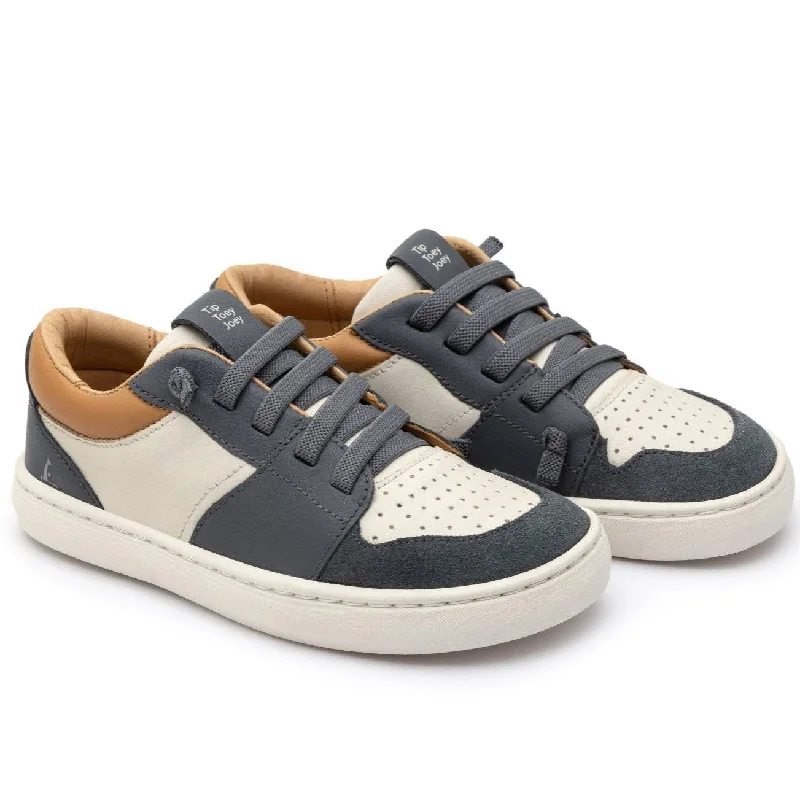 Tip Toey Joey Boy's Ollie Casual Shoes - Tapioca / Slate Blue / Hay